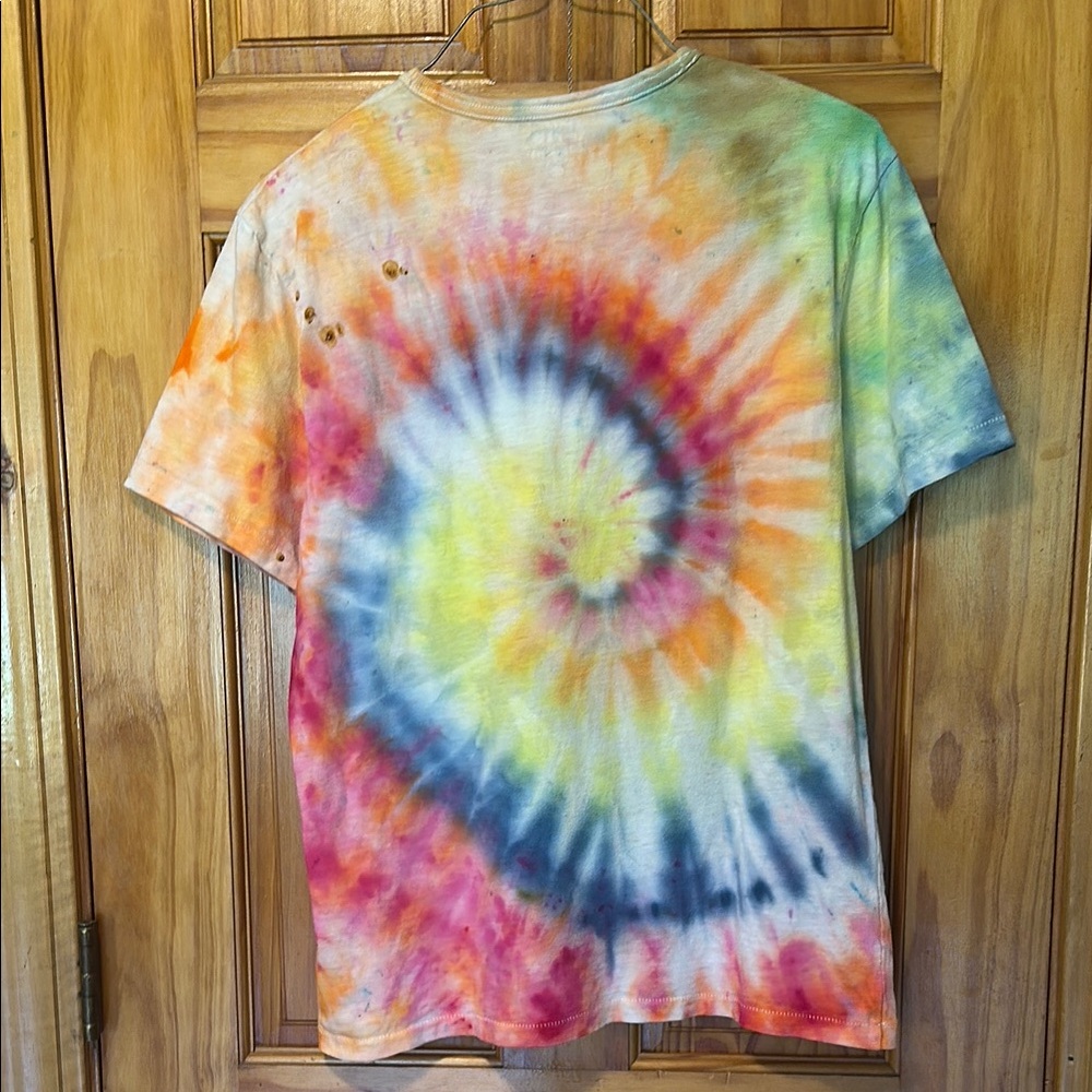 Men’s Tye dye pocket tshirt - Picture 4 of 7